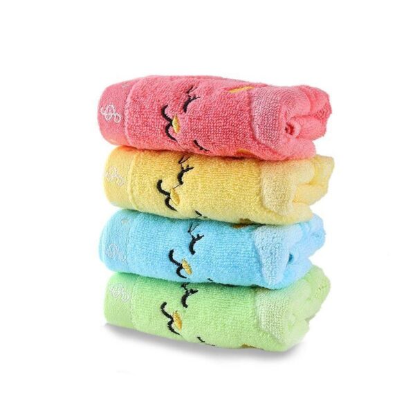 Bamboo Fiber Kitten Face Bath Towels - Image 8