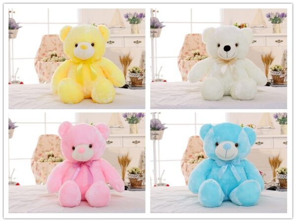 Creative Light Up LED Teddy Bear Stuffed Animals Plush Toy Colorful Glowing Christmas Gift For Kids Pillow - Image 9