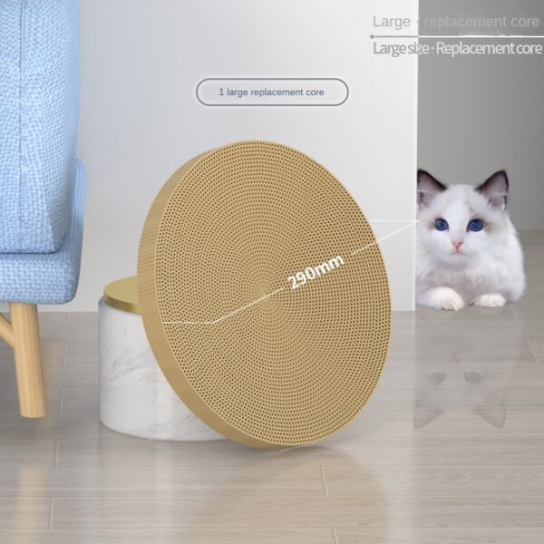 NEW Round Cat Scratching Board Wear-resistant Anti-scratch Claw Grinder Furniture Protector Pet Products - Image 3