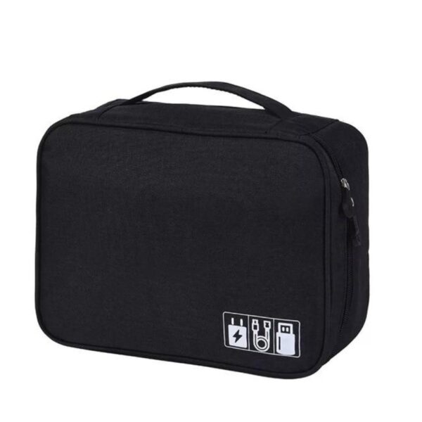 Electronic storage bag cationic polyester data cable storage bag Multi-function digital package - Image 3