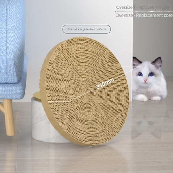 NEW Round Cat Scratching Board Wear-resistant Anti-scratch Claw Grinder Furniture Protector Pet Products - Image 8