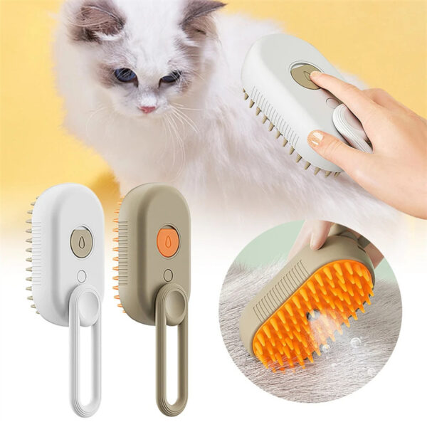 Cat Steam Brush Steamy Dog Brush 3 In 1 Electric Spray Cat Hair Brushes For Massage Pet Grooming Comb Hair Removal Combs Pet Products - Image 8