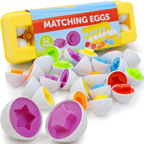 Baby Learning Educational Toy Smart Egg Toy Games Shape Matching Sorters Toys Montessori Eggs Toys For Kids Children - Image 4