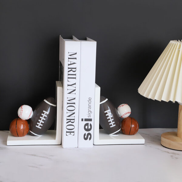 Creative Book Relying On Resin Bookends Home Study Decoration